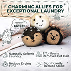 No More Dryer Sheets! Reusable Wool Dryer Balls XL 6-Pack - Image 2