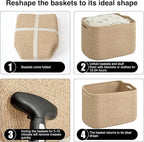 Storage Baskets for Organizing & Shelves, Woven Cotton Rope Organization Bins - Image 7
