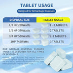 Foaming Garbage Disposal Cleaner and Deodorizer Tablets-24 Pack Food Disposal - Image 5