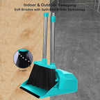 Upgrade Broom with Dustpan Combo Set, Broom and Dustpan Set with 51'' Long - Image 5