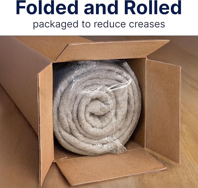 RUGPADUSA - Eco-Plush - 9' Square - 3/8" Thick - 100% Felt - Extra Cushioned - Image 8