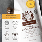 Moon Valley Foaming Hand Soap Refill Pouch, Two-Pack Orange Spice Soap - Image 4