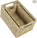 HOONEX Wicker Baskets for Storage, Seagrass Baskets by HOONEX