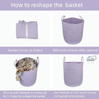 Cotton Rope Laundry Basket Hamper - Image 7