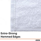 Superio Terry Cloth Rags White Washcloths 100% Cotton 12" Cleaning Cloths - Image 4