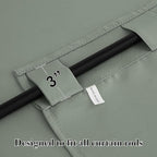 RYB HOME Sage Green Blackout Curtains - Image 5