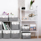 11 x 11 Inch Storage Cubes, 6 Pack Large Collapsible Fabric Storage Bin - Image 3