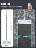 IMHO Cleaning Brush for Window Screen, Screen Cleaner Tool, 2 in 1 Mesh Screen - Image 4