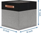 Temary Fabric Cube Storage Bins 12 Inch Decorative Storage Cubes Baskets 4 Pack - Image 2