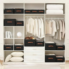 linen closet organizers and storage, 3 Pack Large Storage Baskets, Clothing - Image 5