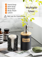 Kitchen Soap Dispenser Set, Ceramic Hand and Dish Soap Dispenser - Image 3