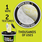 Tub O’ Towels TW75 Heavy-Duty 10" x 12" Size Multi-Surface Cleaning Wipes - Image 3
