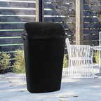 13 Gallon Black Outdoor Garbage Can - Image 5