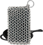 Herda Chain Mail Cast Iron Cleaner Scrubber, 316 Chainmail Pan Scrubber Metal by Betterqualitybetterlife