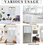 RYB HOME Half Window Curtains for Kids Nursery, Privacy Room Darkening Curtain - Image 7