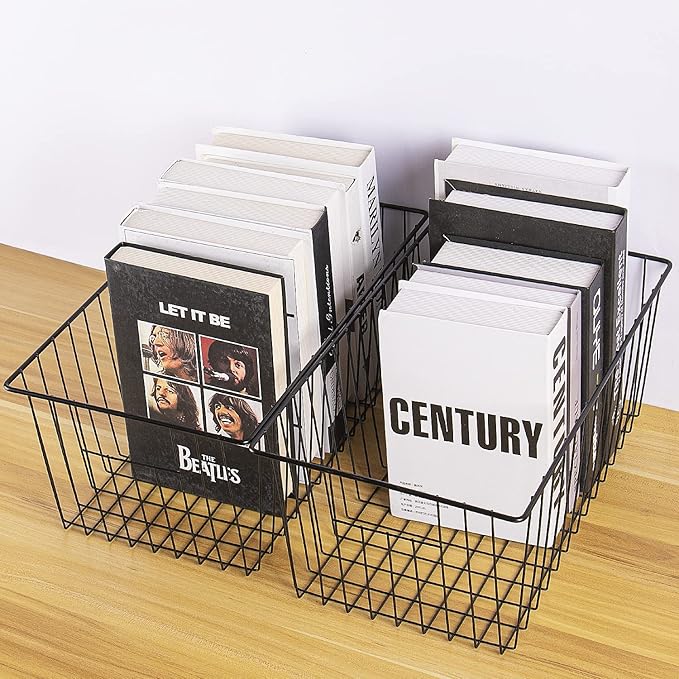 16inch Freezer Wire Storage Organizer Baskets, Household Refrigerator Bins - Image 4