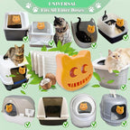 Unscented Cat Litter Box Deodorizer Kit Stick-On Activated Carbon Odor - Image 4