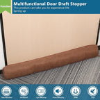 Triangle Under Door Draft Stopper 40 inch Weighted Draft Blocker Bottom Seal - Image 8