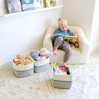 NaturalCozy Storage Cubes 9”x9”x7”Cotton Rope Woven Baskets - Image 4