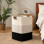 Laundry Hamper 96L Extra Large Laundry Basket, Woven Blanket Basket, Cotton - Image 7