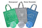 YOUNG DA Reusable Recycle Bags, 3-Piece Separate Recycling Bin Set - Image 4