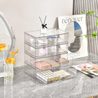 2 Pack Stackable Makeup Organizer, 12.1''L Acrylic Bathroom Organizer and - Image 7