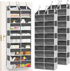 2 Pack Over the Door Organizer 5 Tiers, Extra Large Behind Door Storage of 10 by Ofiray-home