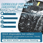 1-Pack Pet Hair Removal Glove for Dogs and Cats, Electrostatic Reusable - Image 4