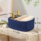 Small Storage Baskets for Organizing | Closet Organizer Bins | Shelf Toy Basket - Image 3