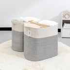 Storage Baskets for Clothes Fabric Cotton Rope Storage Basket - Image 3