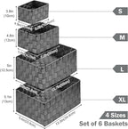 Woven Storage Baskets, Storage Bins, Cube Basket Container Baskets Storage - Image 2