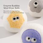 Dirty Labs | 100% New Zealand Wool Enzyme Buddies Dryer Balls | 3 Balls | - Image 2