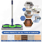 MEXERRIS Microfiber Mops for Hardwood Laminate Tile Floor Cleaning: Stainless - Image 4