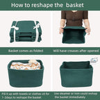 Cotton Rope storage Basket Bins14.5X9.5X9.3“ Basket - Image 7