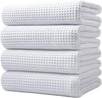 POLYTE Microfiber Oversize Quick Dry Lint Free Bath Towel, 60 x 30 in, 4 Pack by Polyte