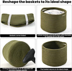 Small Storage Baskets for Organizing, Organizer Baskets for Shelves, Small - Image 7