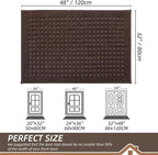 BEQHAUSE Waffle Door Mats Indoor 32"x48", Dog Mat - Image 2