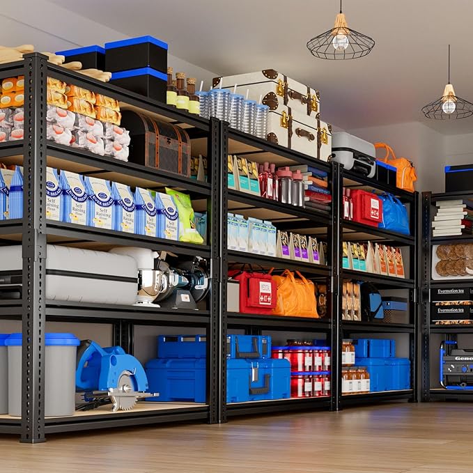 Garage Shelving, 5 Tier Adjustable Metal Organizer Wire Rack - Image 7