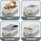 Temary Small Storage Baskets for Organizing 6Pcs Small Storage Bins, Decorative - Image 6