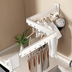 Wall Mounted Collapsible Clothes Drying Rack, Durable Space-Saving Laundry - Image 2