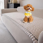 OTOB Sofa Covers for 3 Cushion Couch Washable, All Seasons Fuzzy Non Slip Kids - Image 9