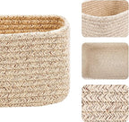 Small Storage Baskets for Organizing | Closet Organizer Bins | Shelf Toy Basket - Image 2