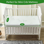 GOONIK Waterproof Mini Crib Mattress Protector, Bamboo Viscose Breathable Mini - Image 5