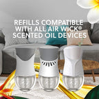 Air Wick Plug In Scented Oil Starter Kit, 2 Warmers + 6 Refills, Vanilla & Pink - Image 3