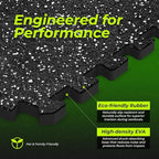 1/2in Thick 48 Sq Ft Rubber Top High Density EVA Foam Exercise Gym Mats - Image 2