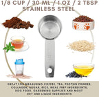 1/8 Cup Stainless Steel Measuring Cup | Sturdy Metal 30 ml | 30 cc | 1 oz | - Image 3