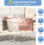 KINGBOARD Clothes Drying Rack Foldable, Metal Drying Rack Clothing - Image 5