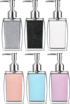 Navy Blue Soap Dispenser with Refillable Plastic Pump - Image 2