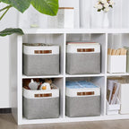 DULLEMELO Fabric Baskets for Storage, Organizing Baskets for Shelves, Fabric - Image 4