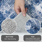 IOHOUZE Abstract Round Area Rug 6 Ft Washable Circle Rugs Large Round Rug Non - Image 4